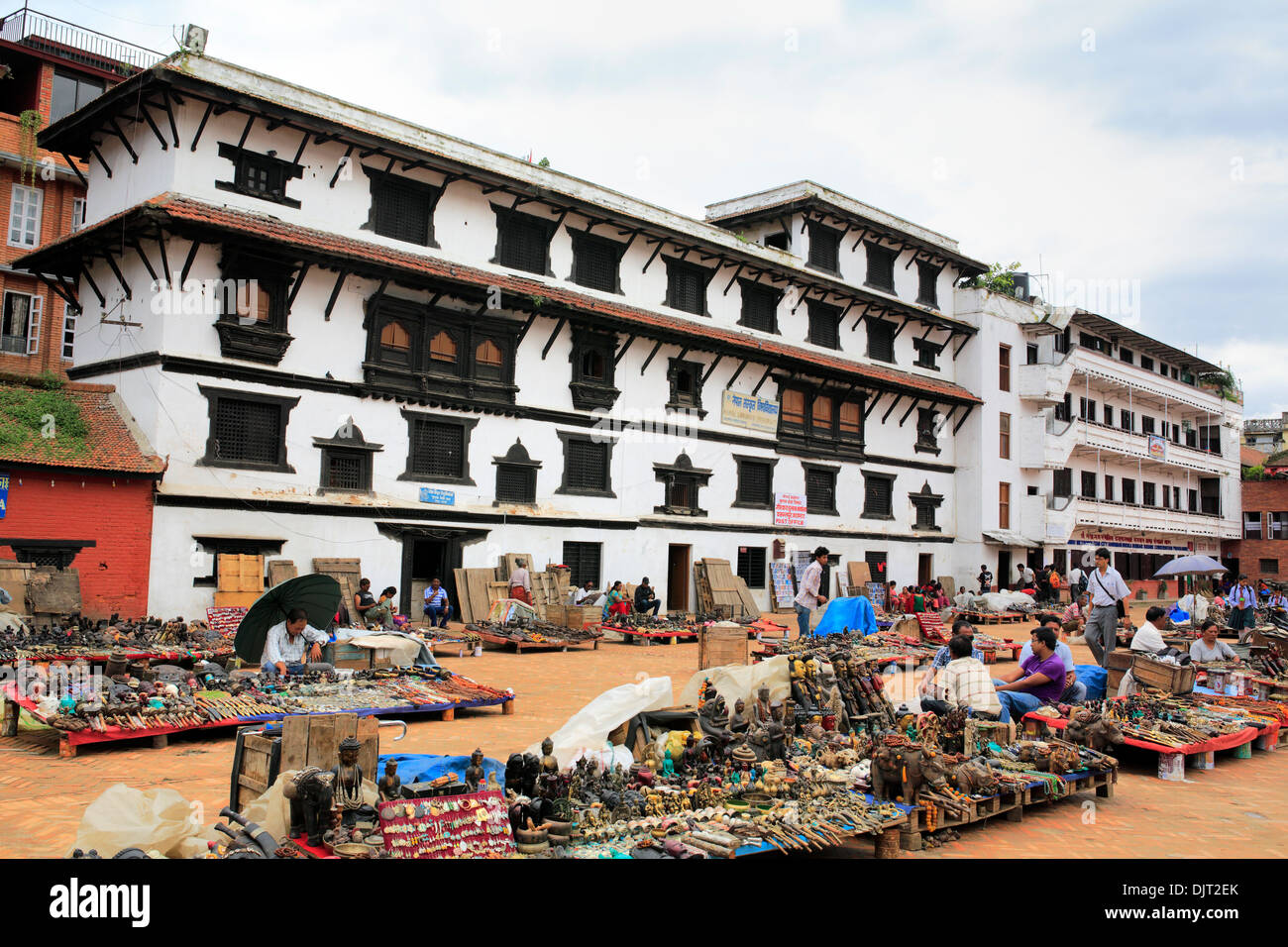 Market on Basantapur square, Kathmandu, Nepal Stock Photo