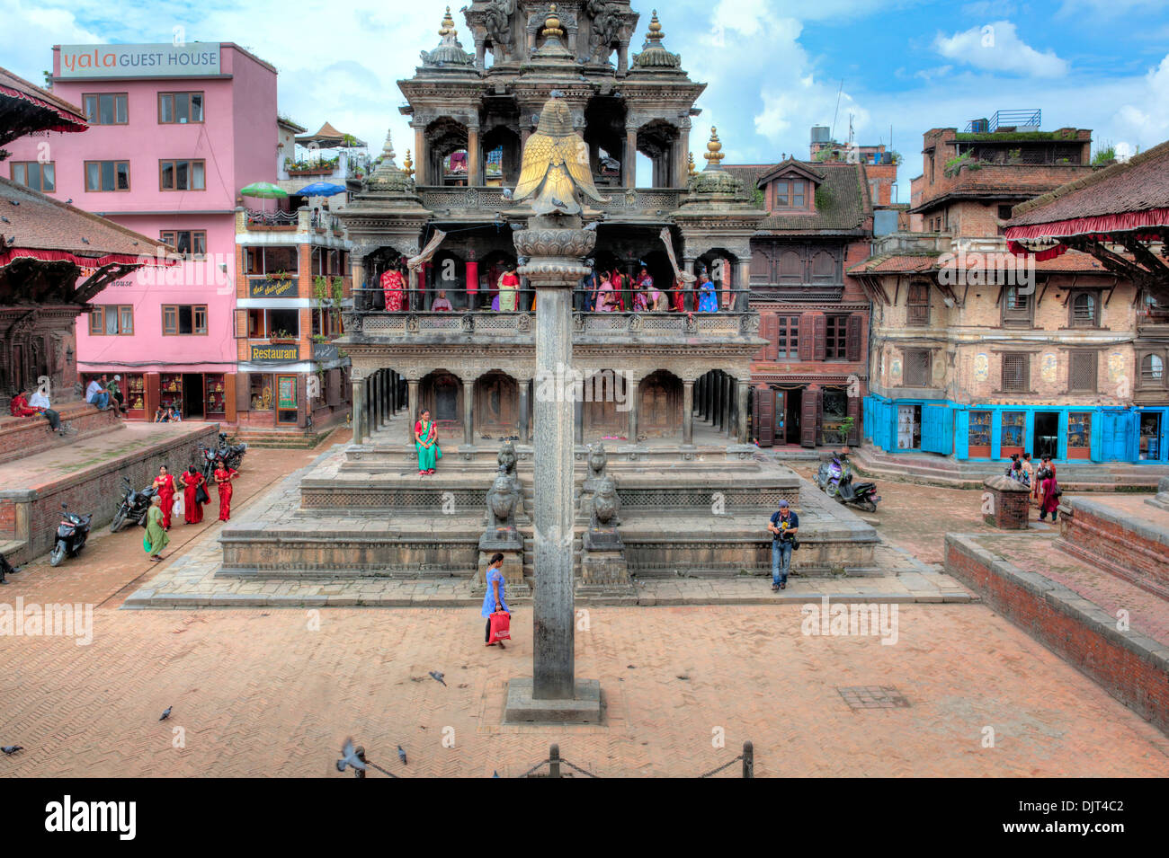 Krishna temple, Durbar Square, Patan, Lalitpur, Nepal Stock Photo