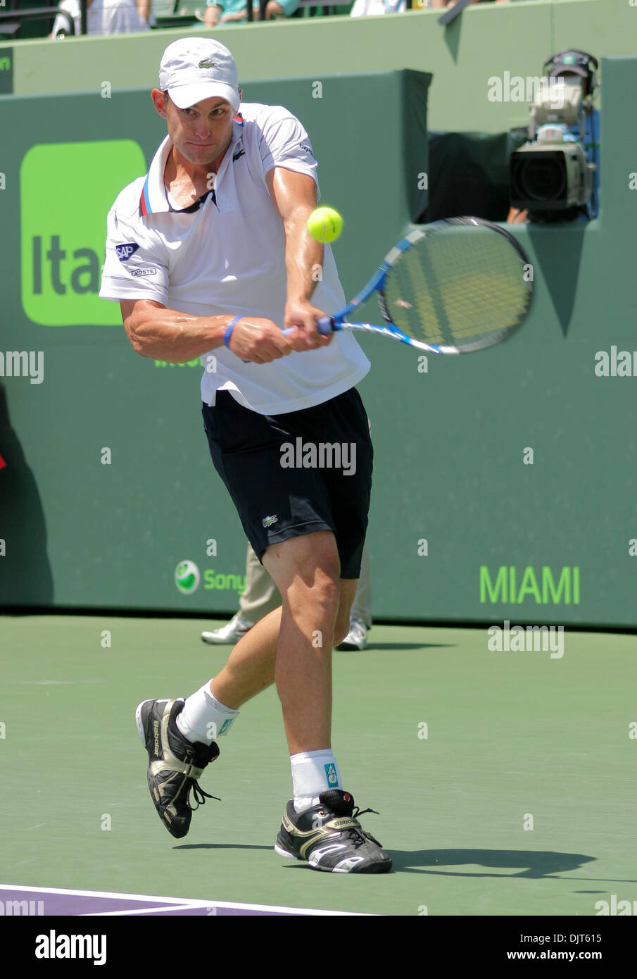 Apr. 04, 2010 - Miami, Florida, U.S - 4 April 2010: Andy Roddick (USA ...