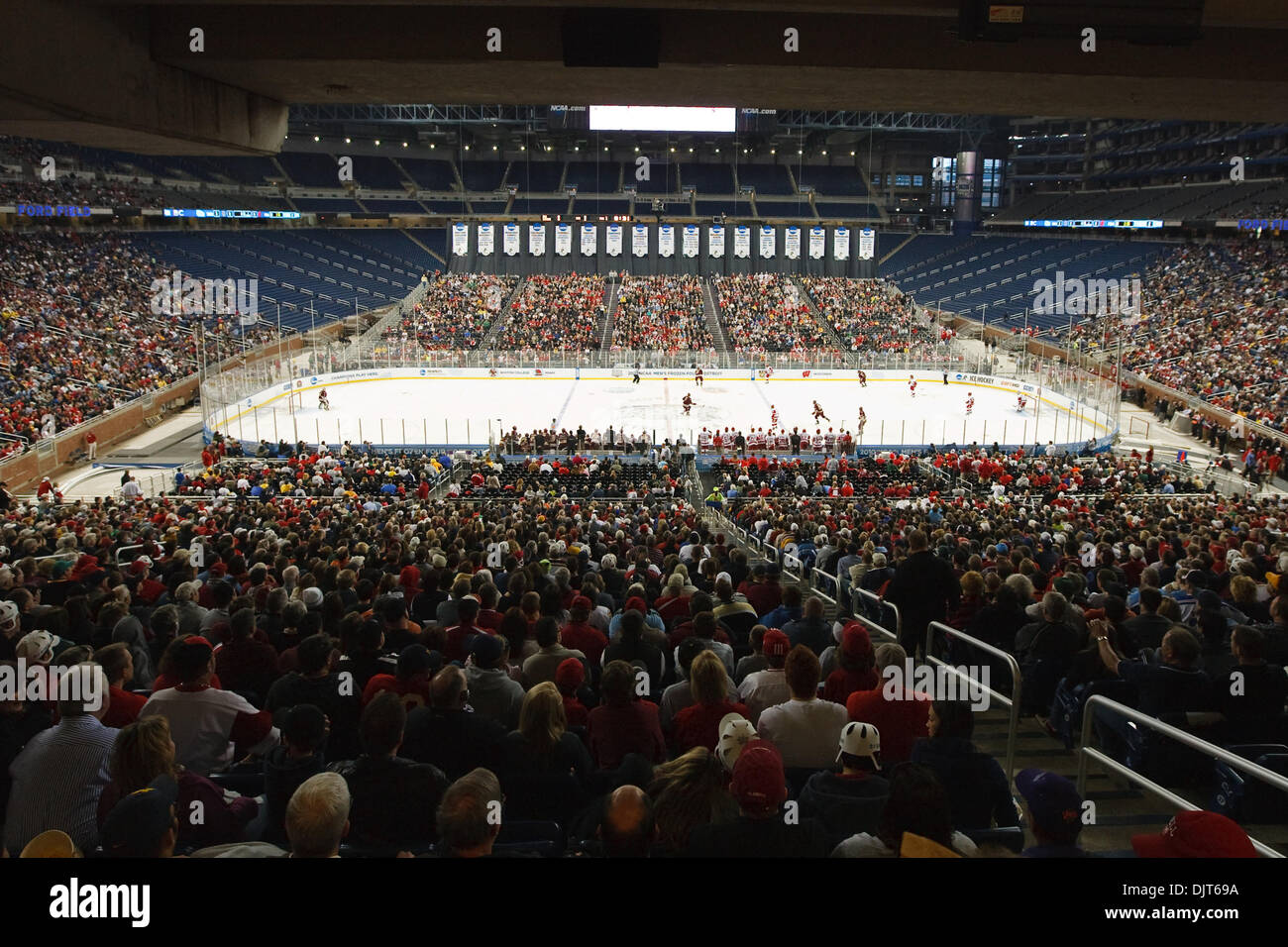 A record crowd of 37,592 watched the national championship game. Boston