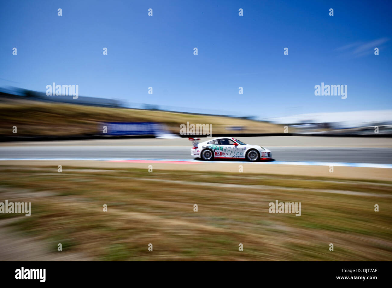 Monterey, Calif. Doug Baron drives the number 28 Porsche 911 during ...