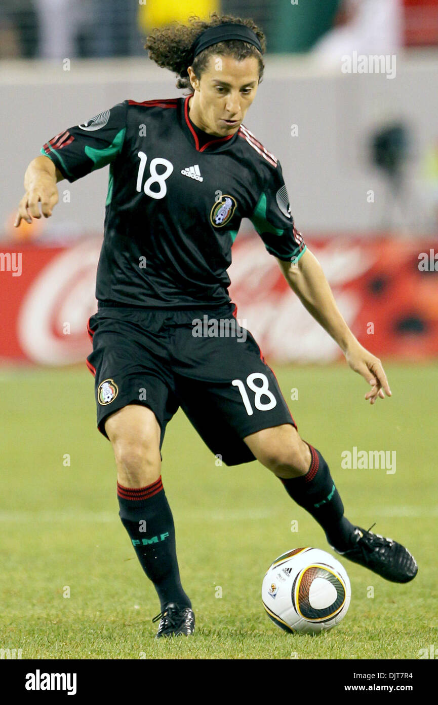 07 May  2010: Mexico Midfielder Andres Guardado (#18).  At the end, the game is scoreless  at New Meadowlands Stadium, Rutherford, NJ. (Credit Image: © Anthony Gruppuso/Southcreek Global/ZUMApress.com) Stock Photo