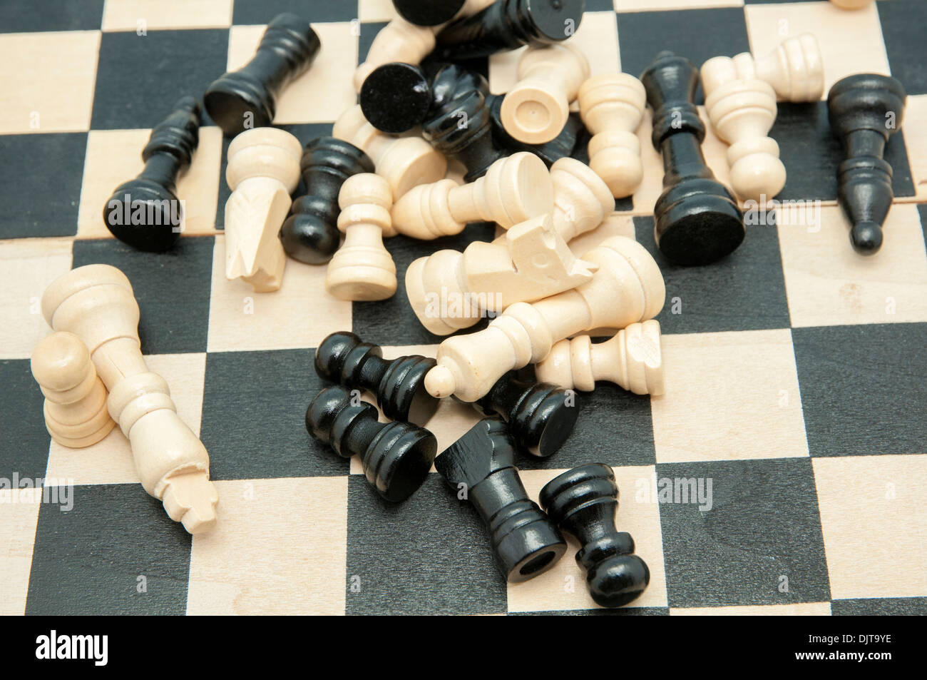 chess game with the cards lying Stock Photo Alamy