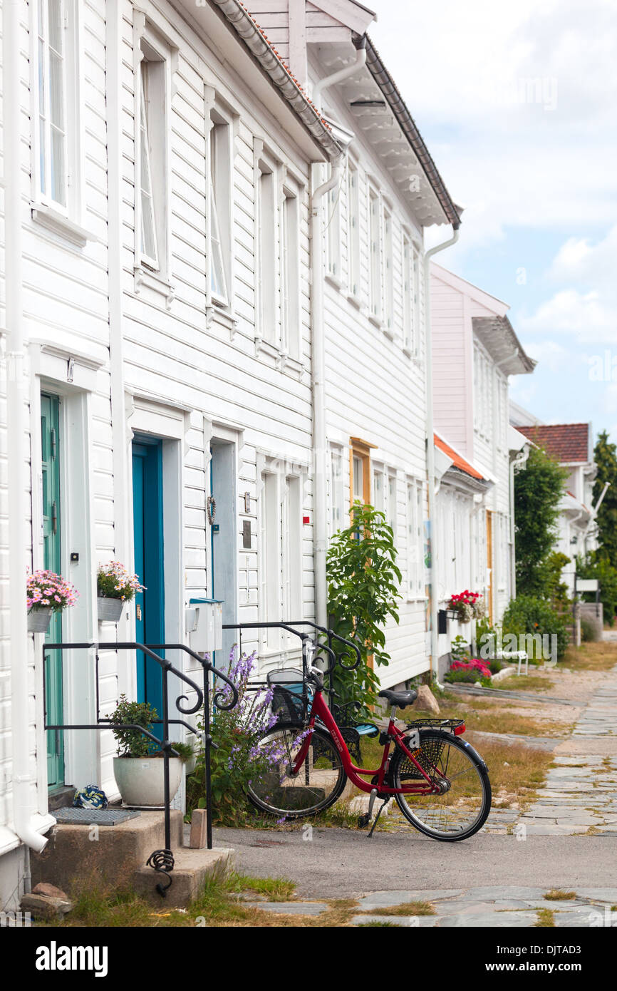 Wooden houses Kristiansand Norway Stock Photo Alamy