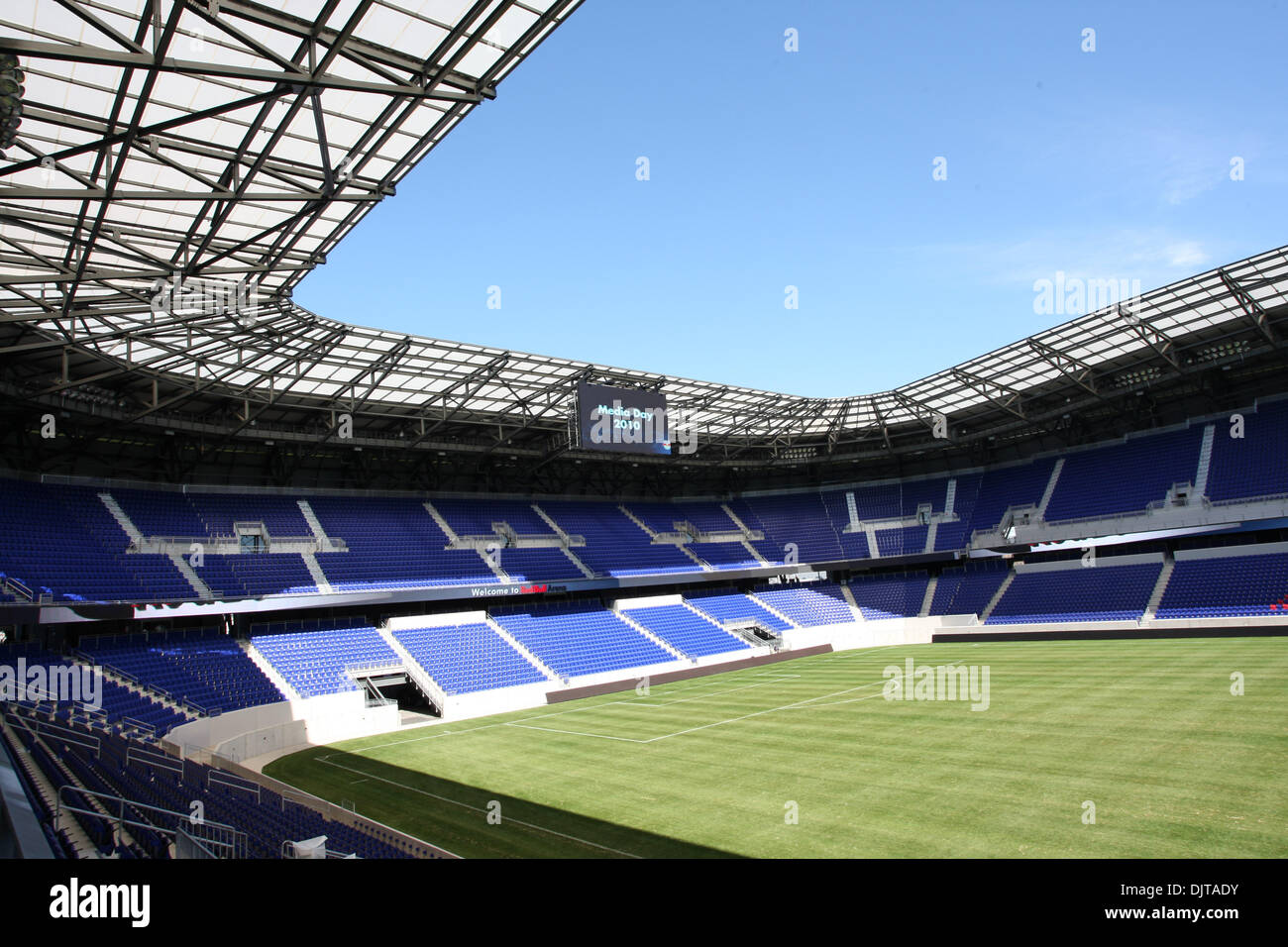 Roof detail of Red Bull Arena. Media Day at Red Bull Arena, Harrison