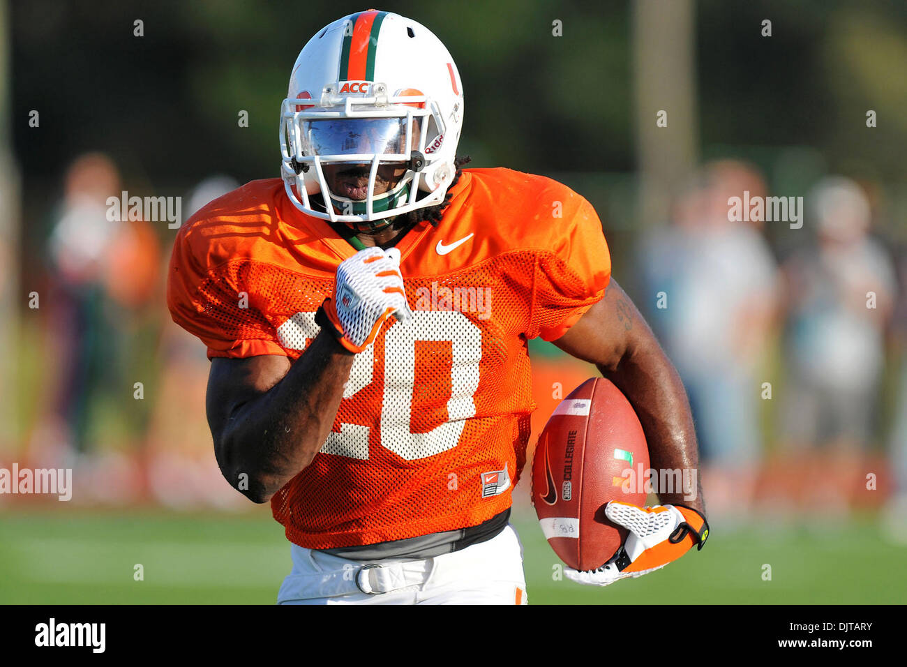 Miami Hurricanes Spring football scrimmage at Traz Powell Stadium in