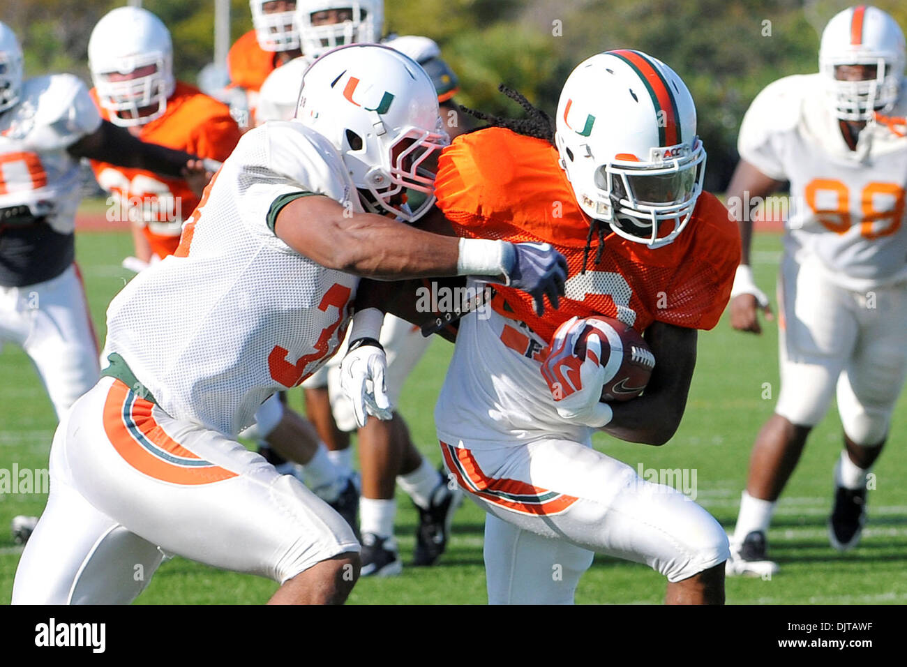 Miami Hurricanes Spring football scrimmage at Traz Powell Stadium in