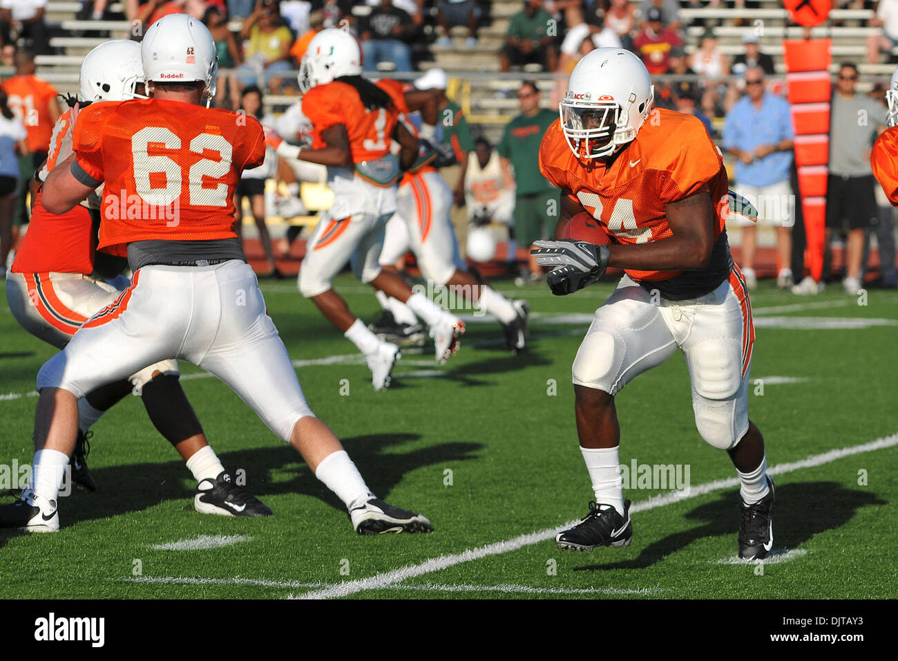 Miami Hurricanes Spring football scrimmage at Traz Powell Stadium in