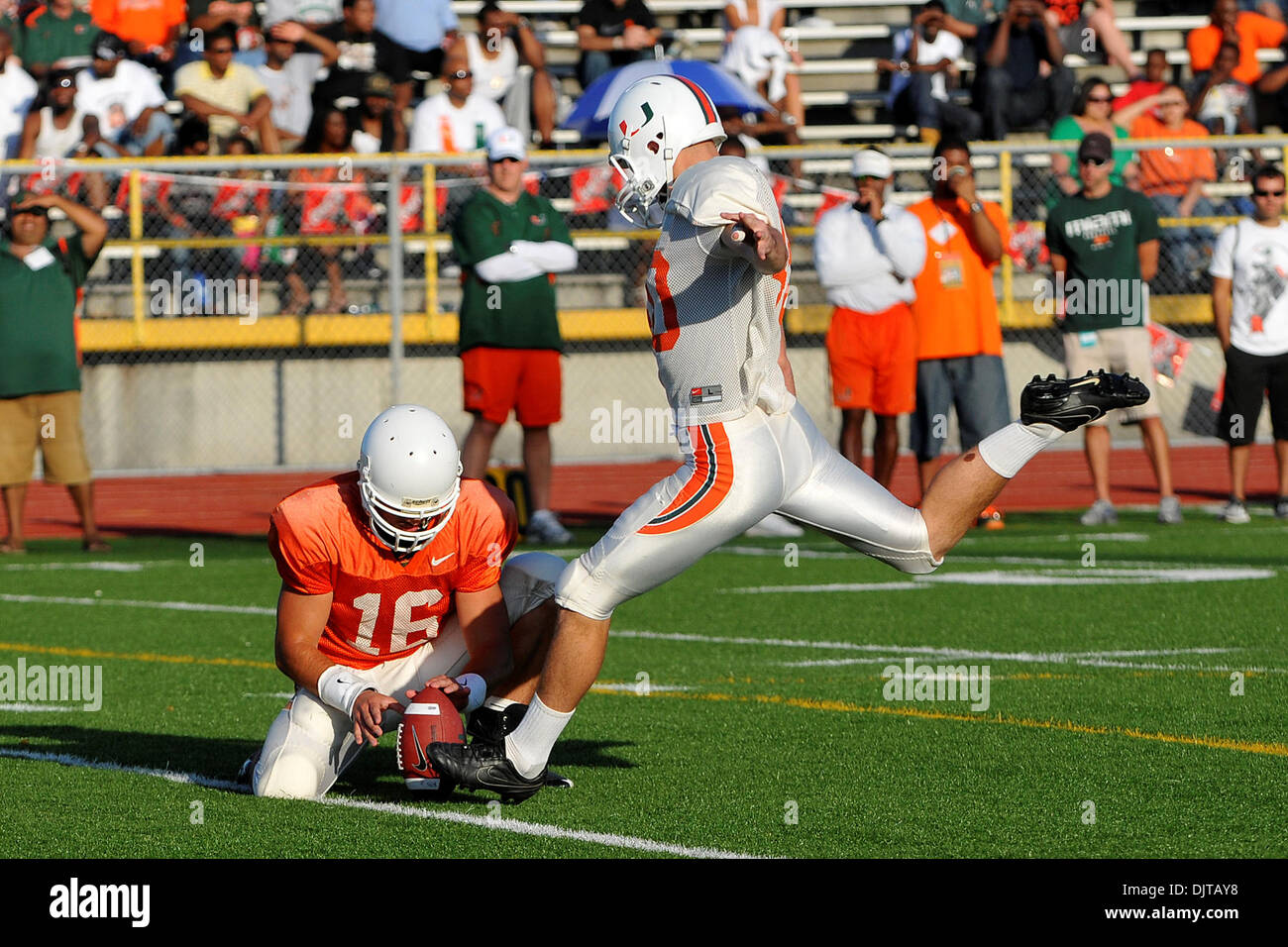 Miami Hurricanes Spring football scrimmage at Traz Powell Stadium in