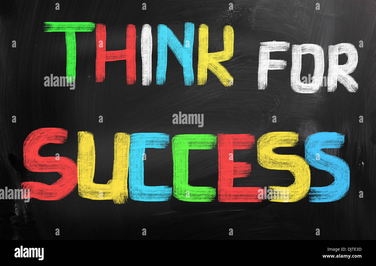 Think For Success Concept Stock Photo - Alamy
