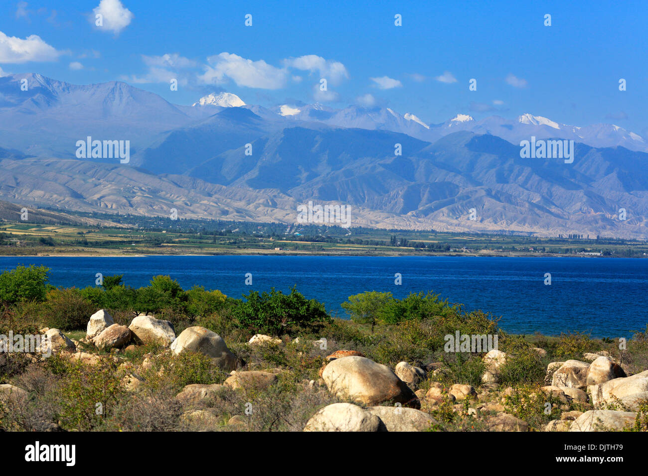Issyk Kul Lake, Issyk Kul oblast, Kyrgyzstan Stock Photo