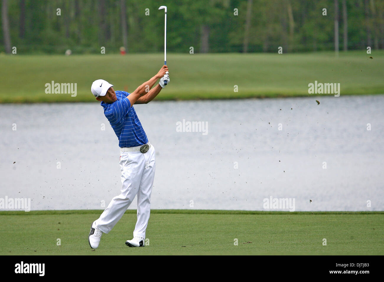 Anthony Kim hits from the fairway of the 5th hole. Anthony Kim is the ...