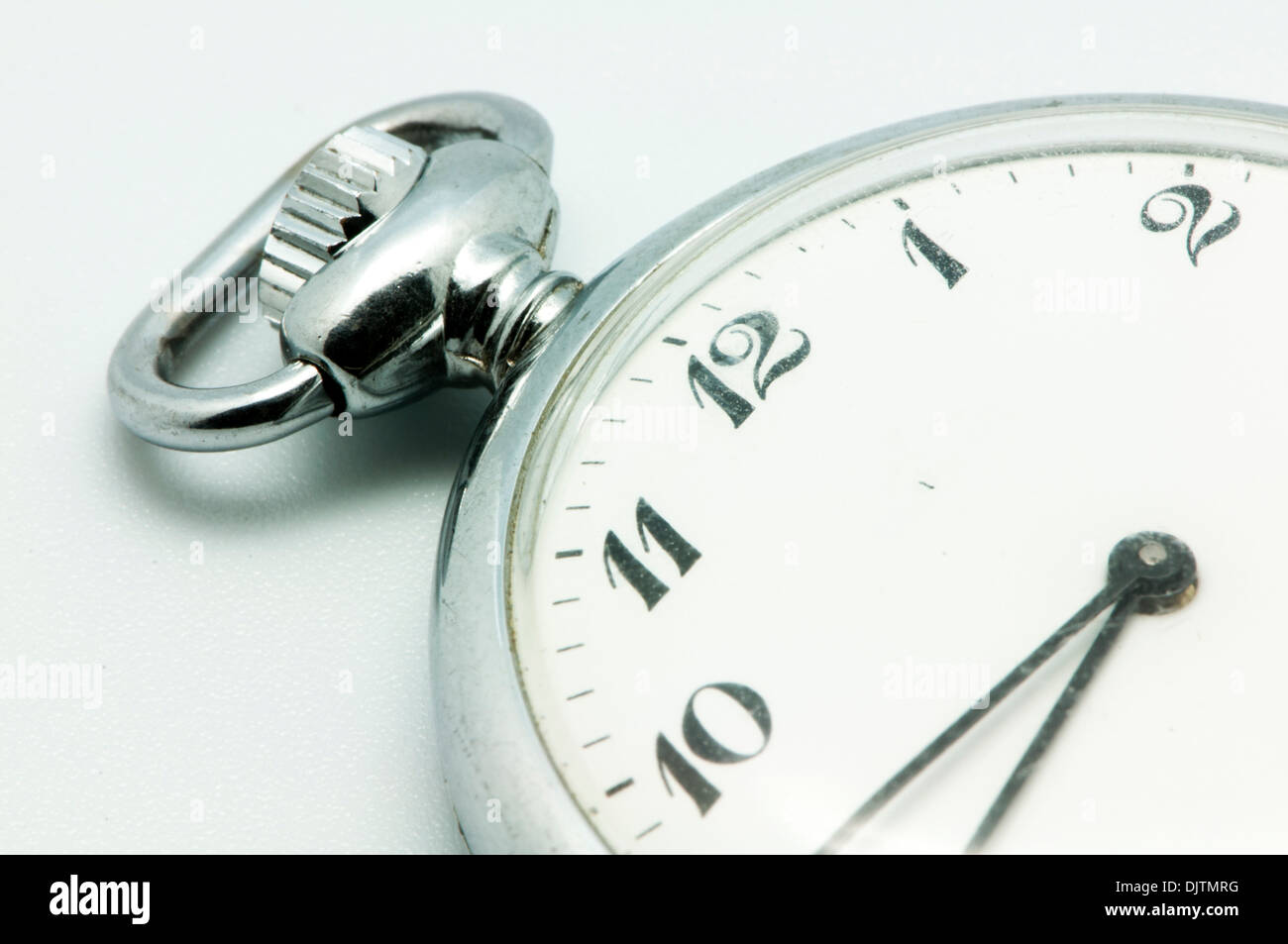 antique clock on a white background Stock Photo - Alamy