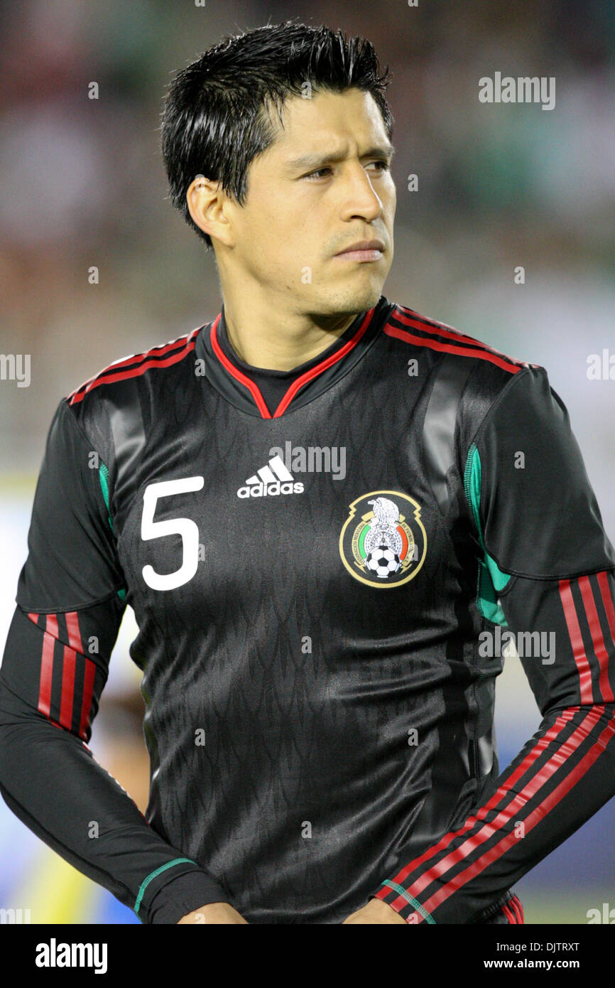 3 March 2010: Ricardo Osorio before the start of the New Zealand vs. Mexico international friendly at the Rose Bowl in Pasadena, California. Mandatory Credit: Brandon Parry / Southcreek Global (Credit Image: © Brandon Parry/Southcreek Global/ZUMApress.com) Stock Photo