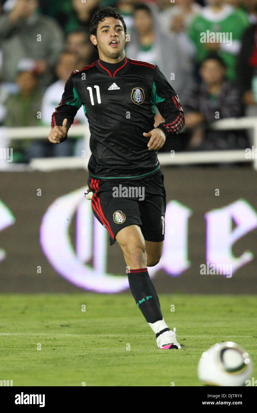 3 March 2010: Carlos Vela chases the ball down during the New Zealand vs. Mexico international friendly at the Rose Bowl in Pasadena, California. Mandatory Credit: Brandon Parry / Southcreek Global (Credit Image: © Brandon Parry/Southcreek Global/ZUMApress.com) Stock Photo