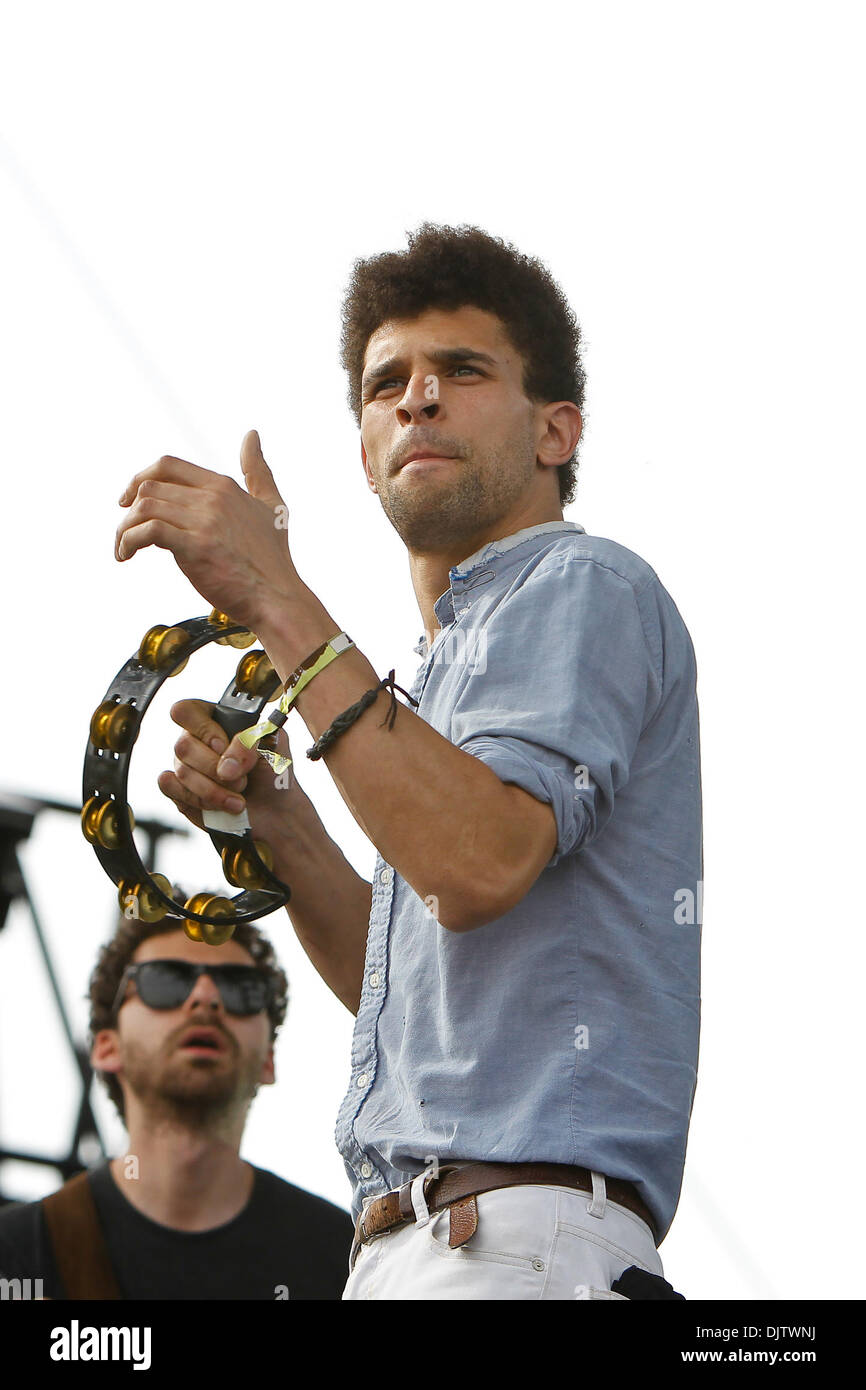 White Rabbits perform at the Coachella Music & Arts Festival held at ...