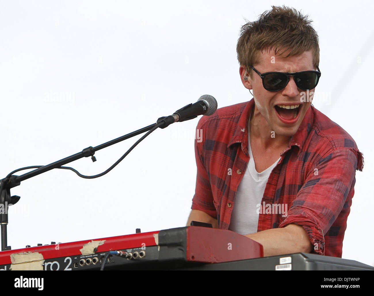 White Rabbits perform at the Coachella Music & Arts Festival held at ...