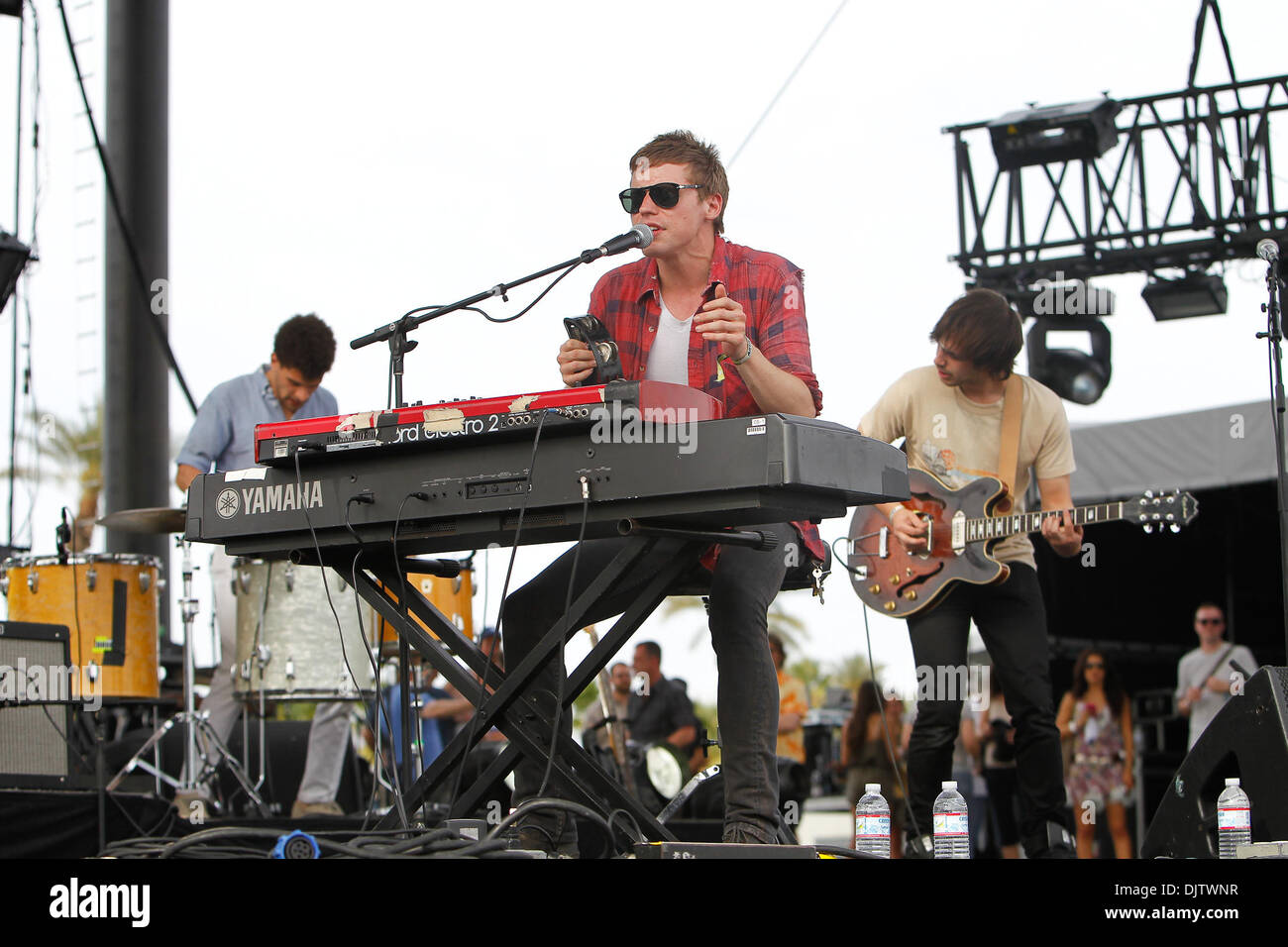White Rabbits perform at the Coachella Music & Arts Festival held at ...