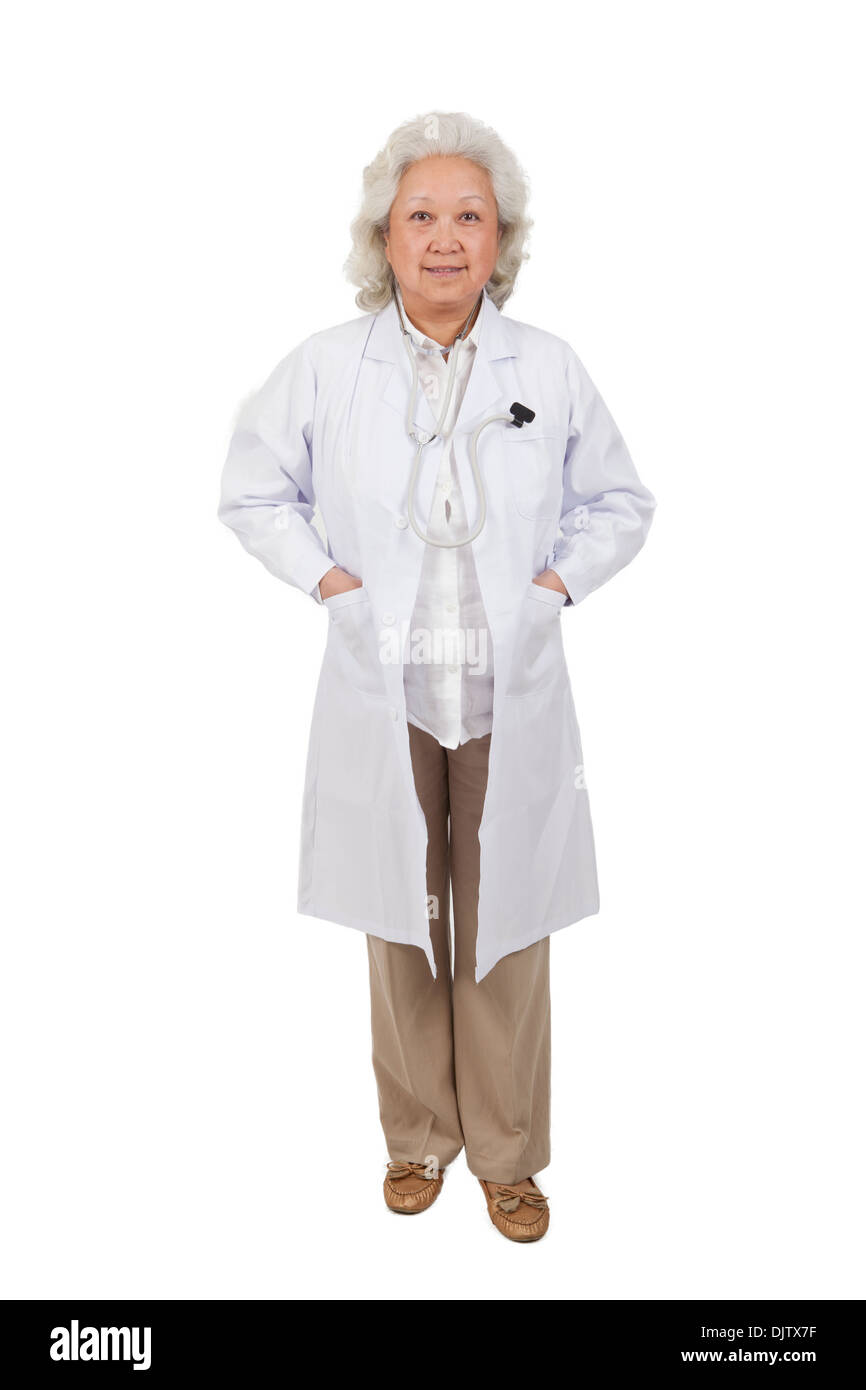 Portrait of senior female doctor Stock Photo