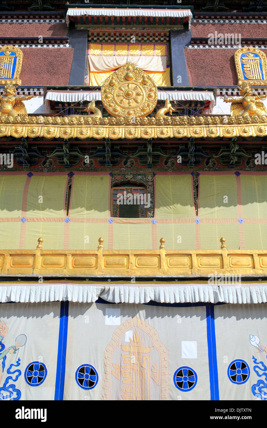 Tashilhunpo monastery, Shigatse, Tibet, China Stock Photo
