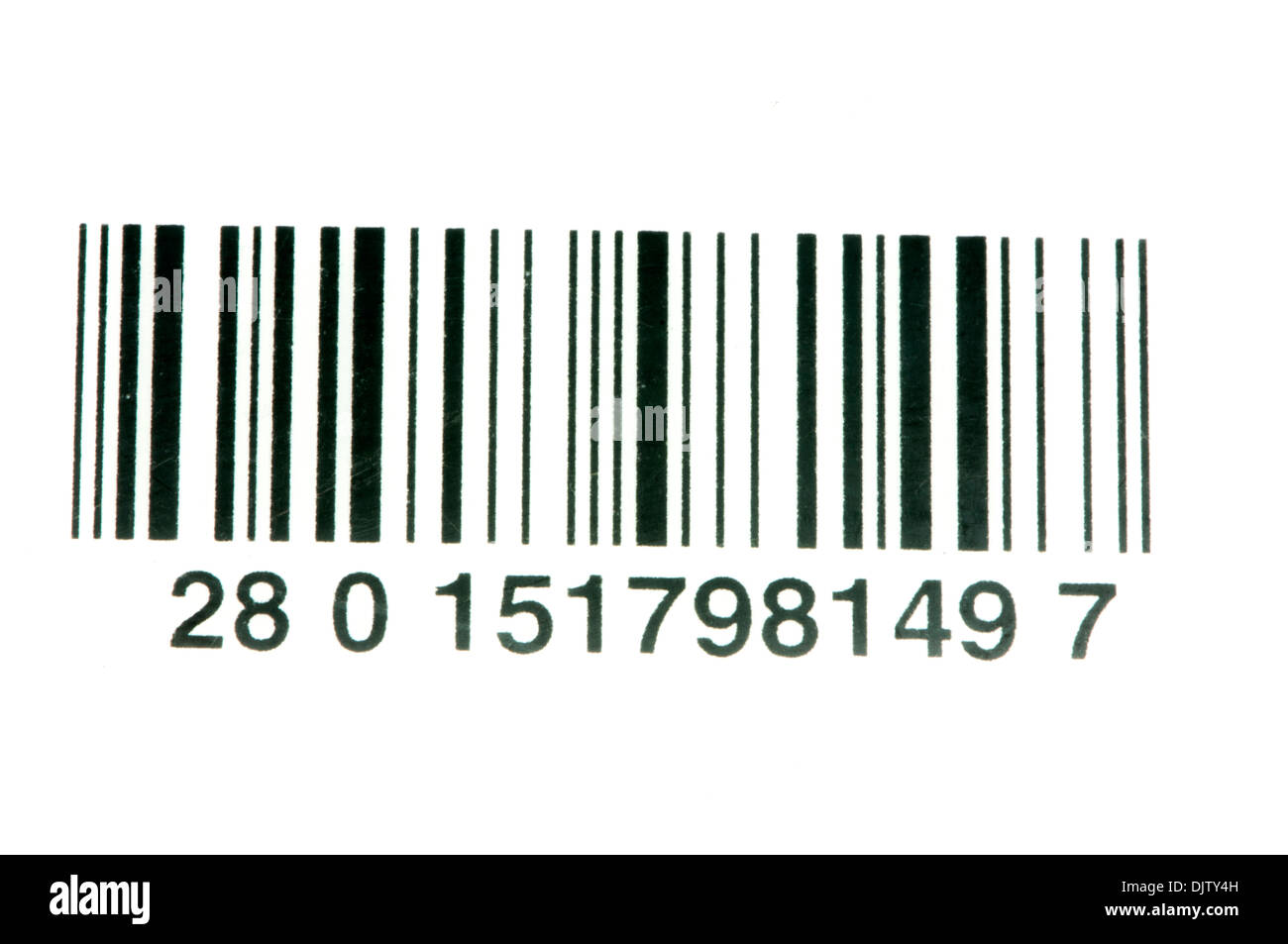 barcode on a white background Stock Photo