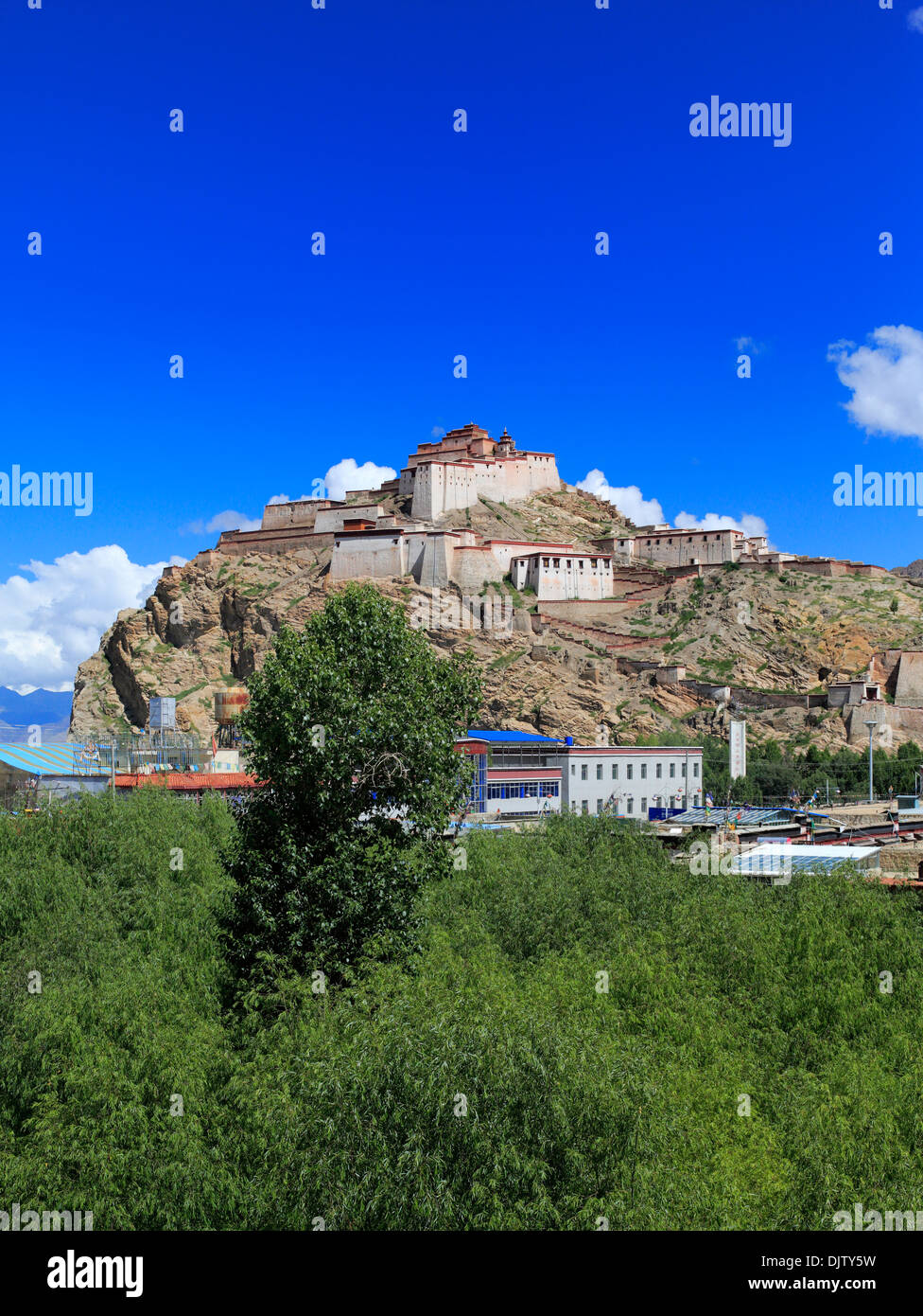 Gyantse Dzong, Gyantse County, Shigatse Prefecture, Tibet, China Stock Photo