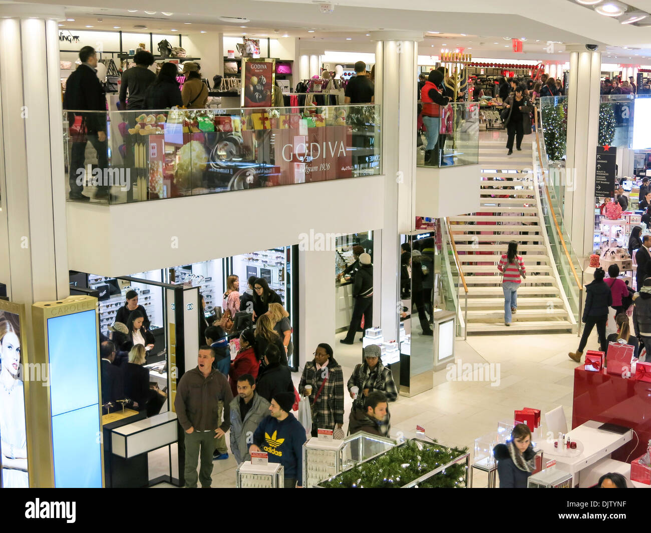 Crowds Shopping at Macy's Flagship Department Store in Herald Square on  Black Friday, NYC Stock Photo - Alamy