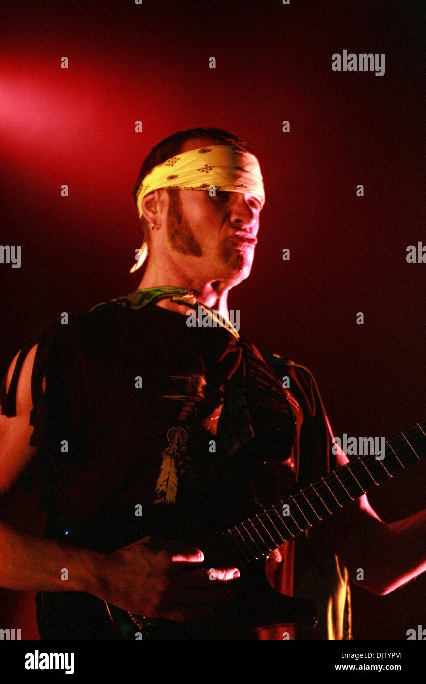 Killswitch Engage guitarist Adam Dutkiewicz performs with his band at the Midland Theatre by AMC
