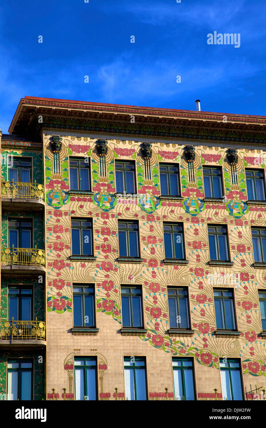 Otto Wagner's Art Nouveau Apartments, Vienna, Austria, Central Europe