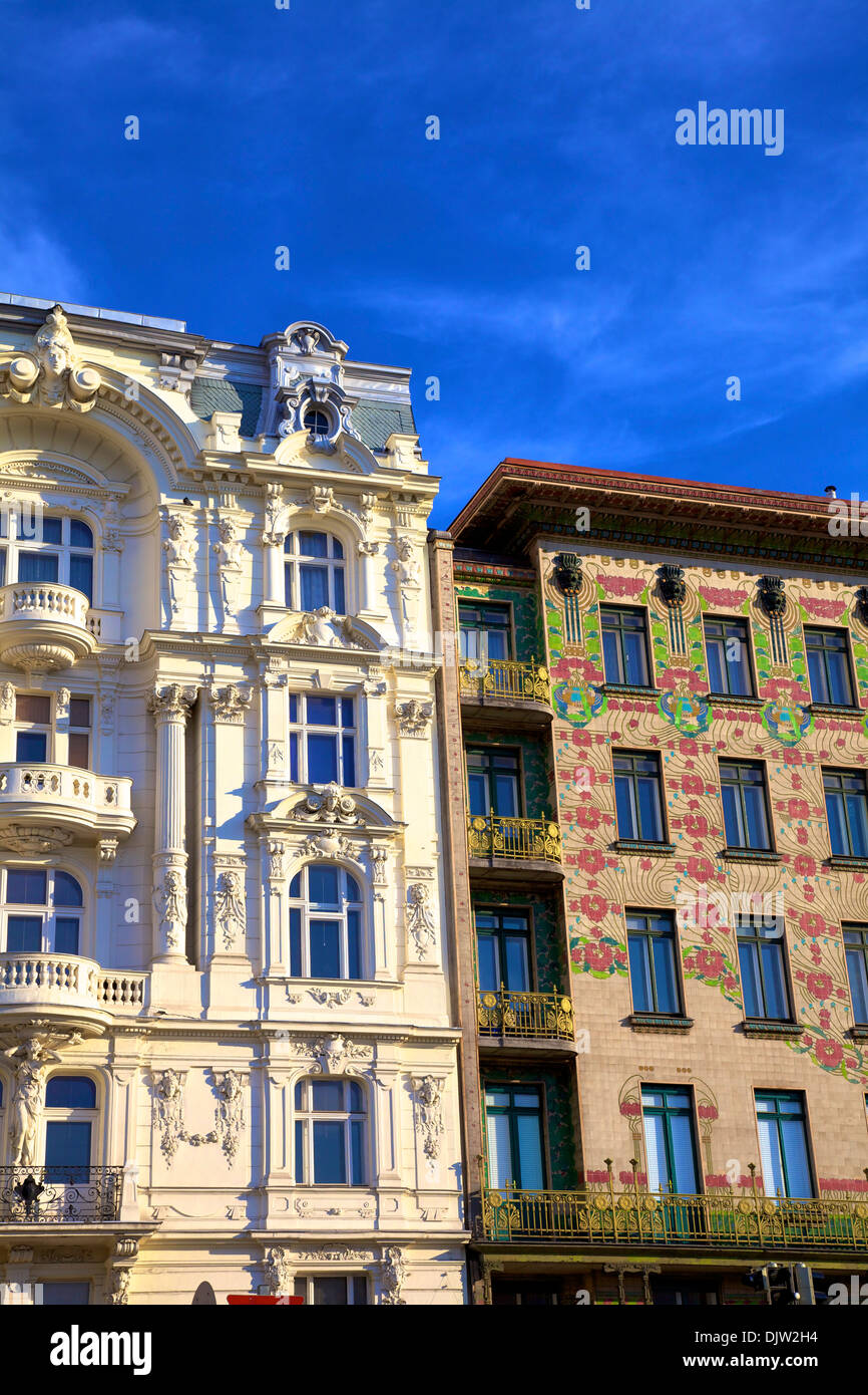 Otto Wagner's Art Nouveau Apartments, Vienna, Austria, Central Europe
