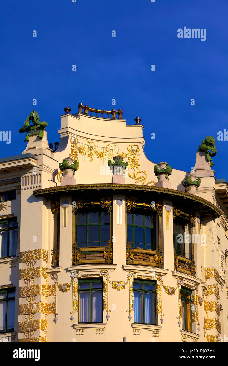 Otto Wagner's Art Nouveau Apartments, Vienna, Austria, Central Europe