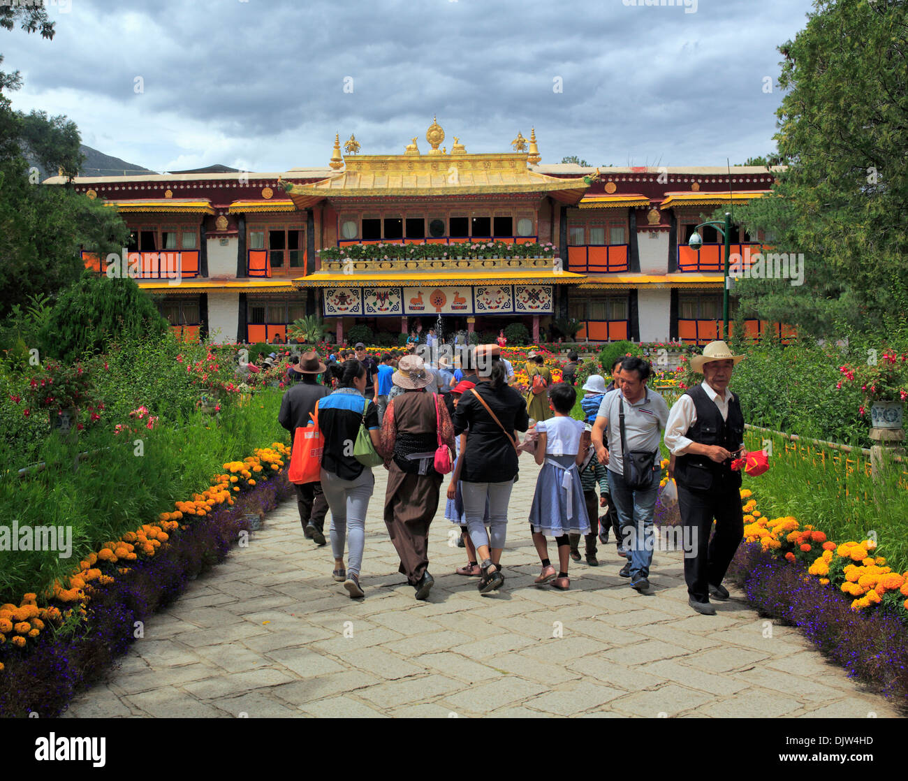 Norbulingka palace, Lhasa, Tibet, China Stock Photo