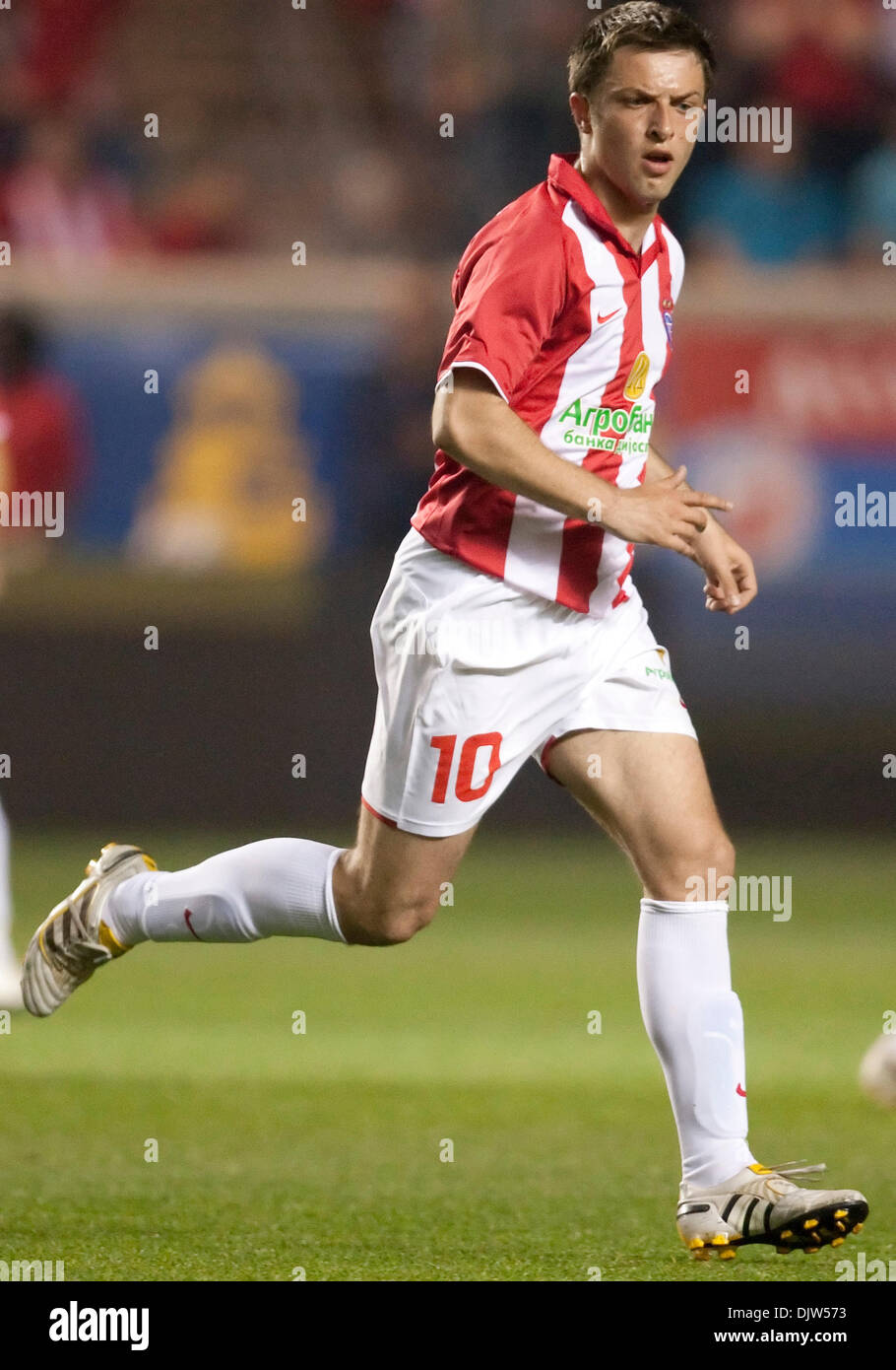 Red Star Belgrade Midfielder Marko Mugosa 10 In Game Action Stock Photo Alamy