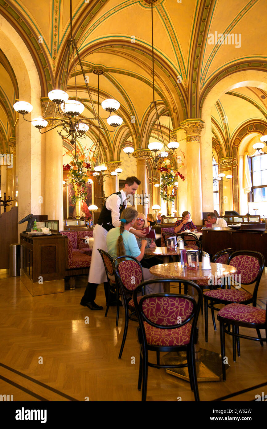 Cafe Central, Restaurant and Coffee Shop, Vienna, Austria, Central Europe Stock Photo