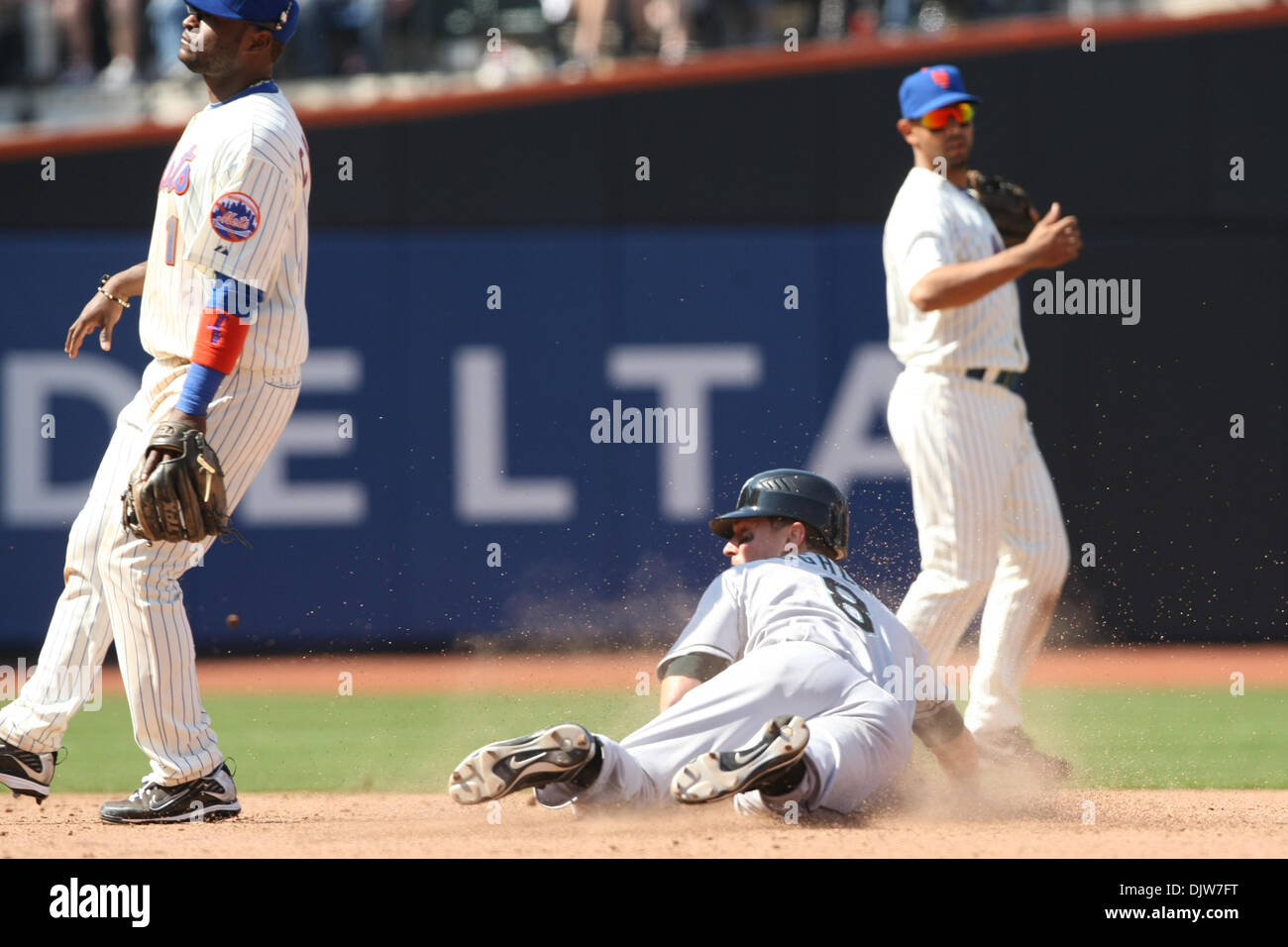 New York Mets Yoenis Cespedes 52 MLB Jersey Majestic Cool Base White Blue  Orange