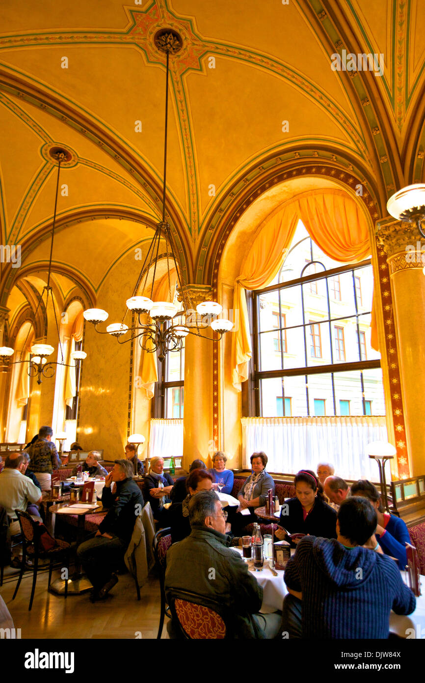 Cafe Central, Restaurant and Coffee Shop, Vienna, Austria, Central Europe Stock Photo