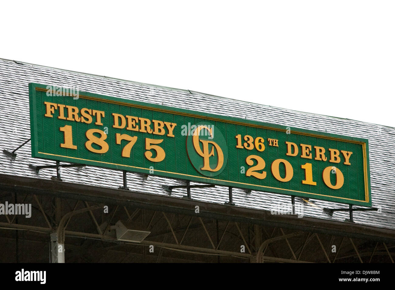 01 May 2010: Jockey Calvin Borel aboard Super Saver (4) crosses the finish line to win the 136th running of the Kentucky Derby before a crowd of 155,084 at Churchill Downs in Louisville, Ky..Mandatory Credit: Frank Jansky / Southcreek Global (Credit Image: © Frank Jansky/Southcreek Global/ZUMApress.com) Stock Photo