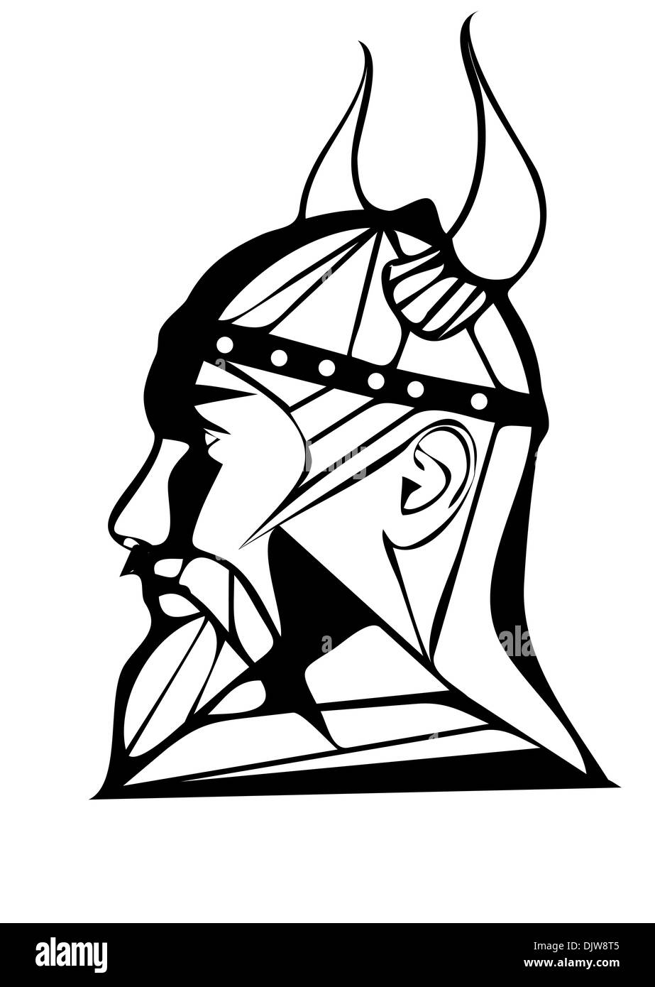 viking isolated on white background Stock Photo - Alamy