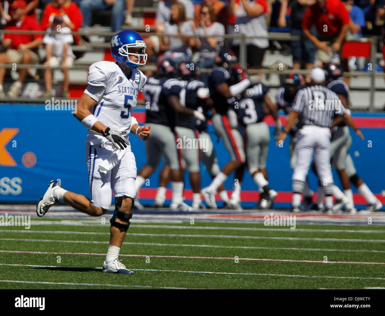 Oct. 2, 2010 Oxford, MS, USA UK quarterback Mike Hartline ran off