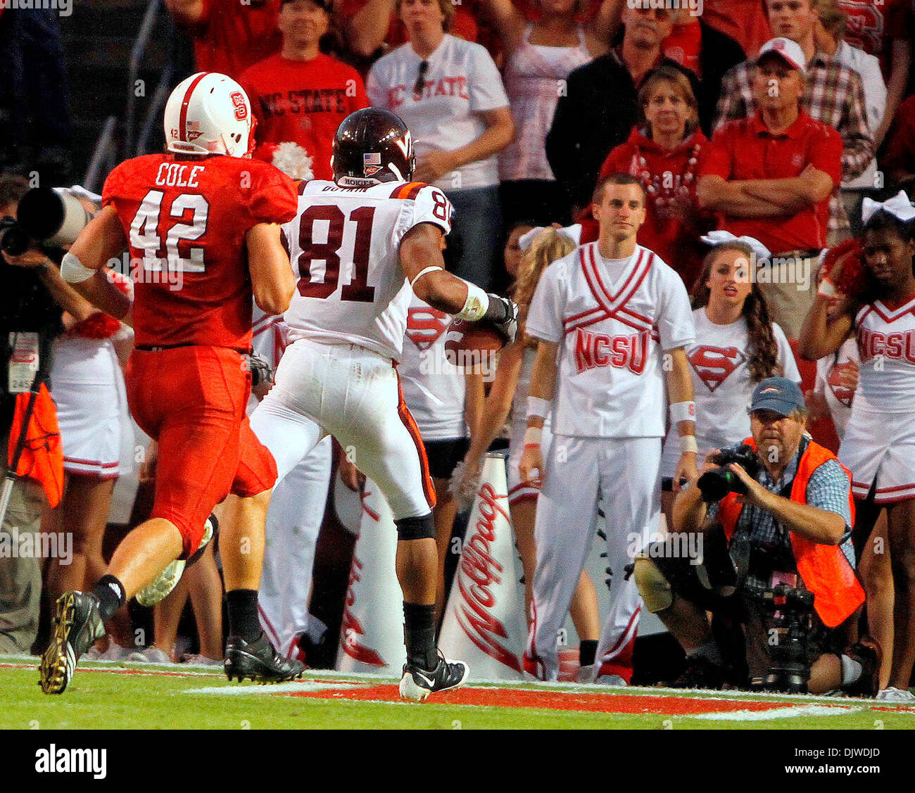 Oct. 2, 2010 Raleigh, CarterFinley Stadium, U.S Virginia Tech