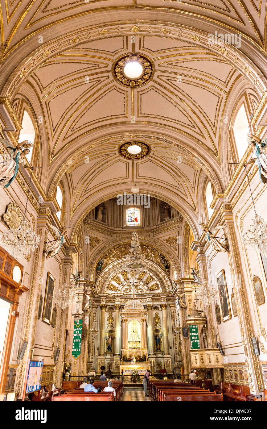 The Solitude Basilica in Oaxaca, Mexico. Stock Photo