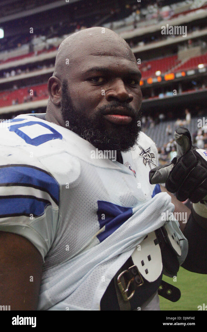 Oct. 2, 2010 - Houston, Texas, United States of America - Dallas Cowboys  guard Leonard Davis #70 walks off the field after the game between the Dallas  Cowboys and the Houston Texans
