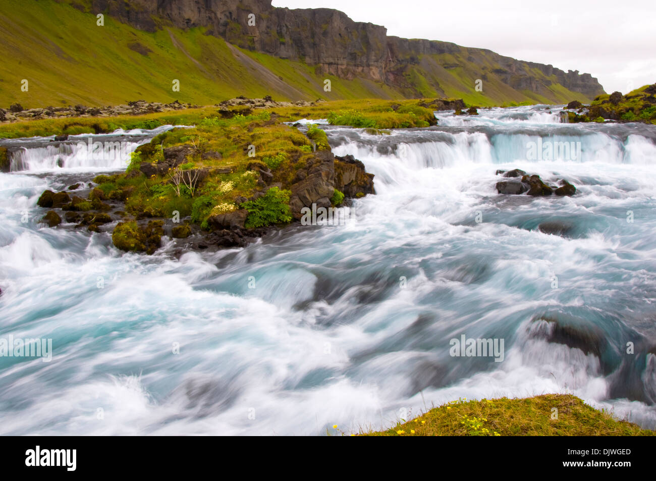 Rapids on the outskirts of Vik, Iceland Stock Photo