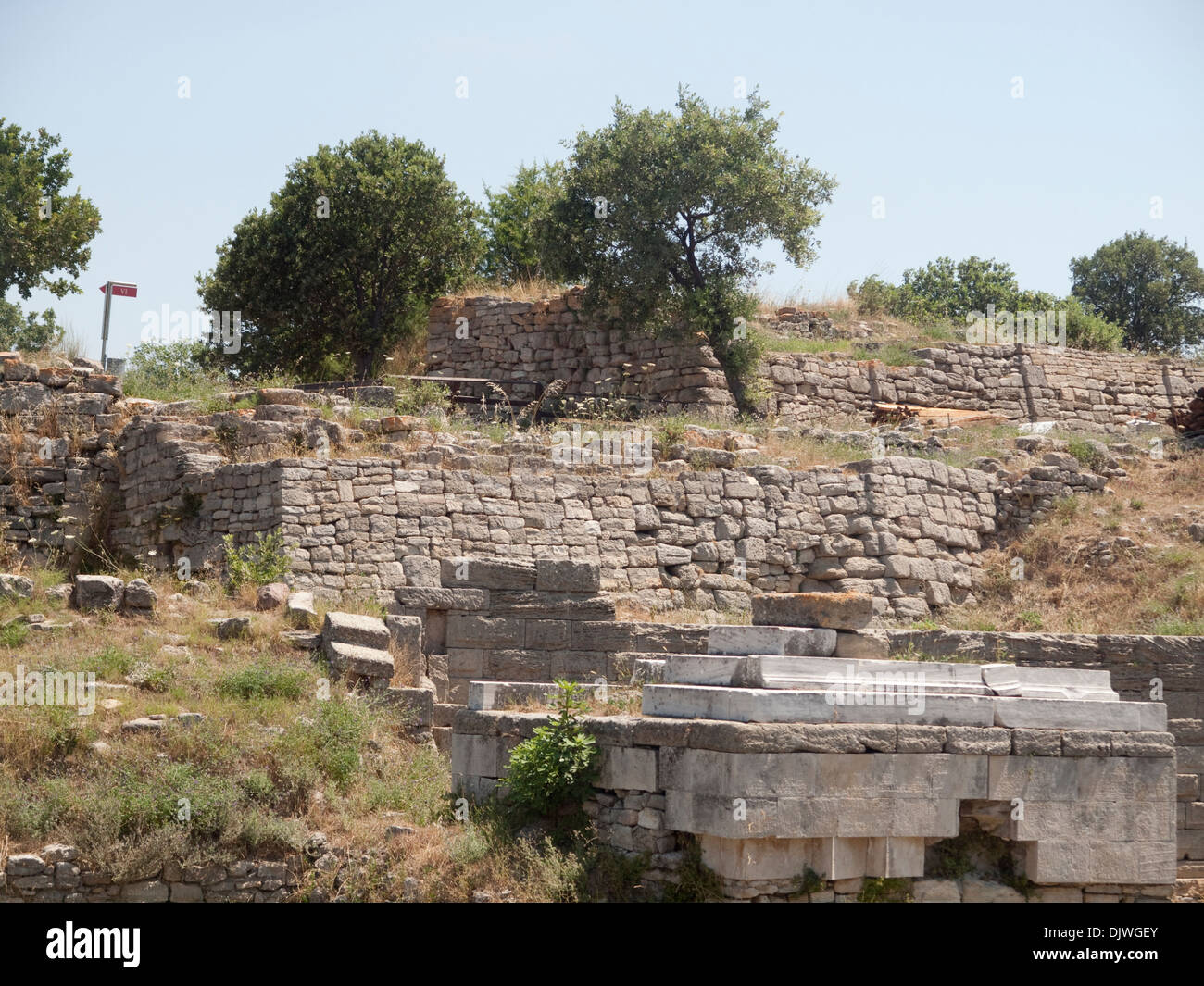 Ancient city of Troy, Turkey Stock Photo Alamy