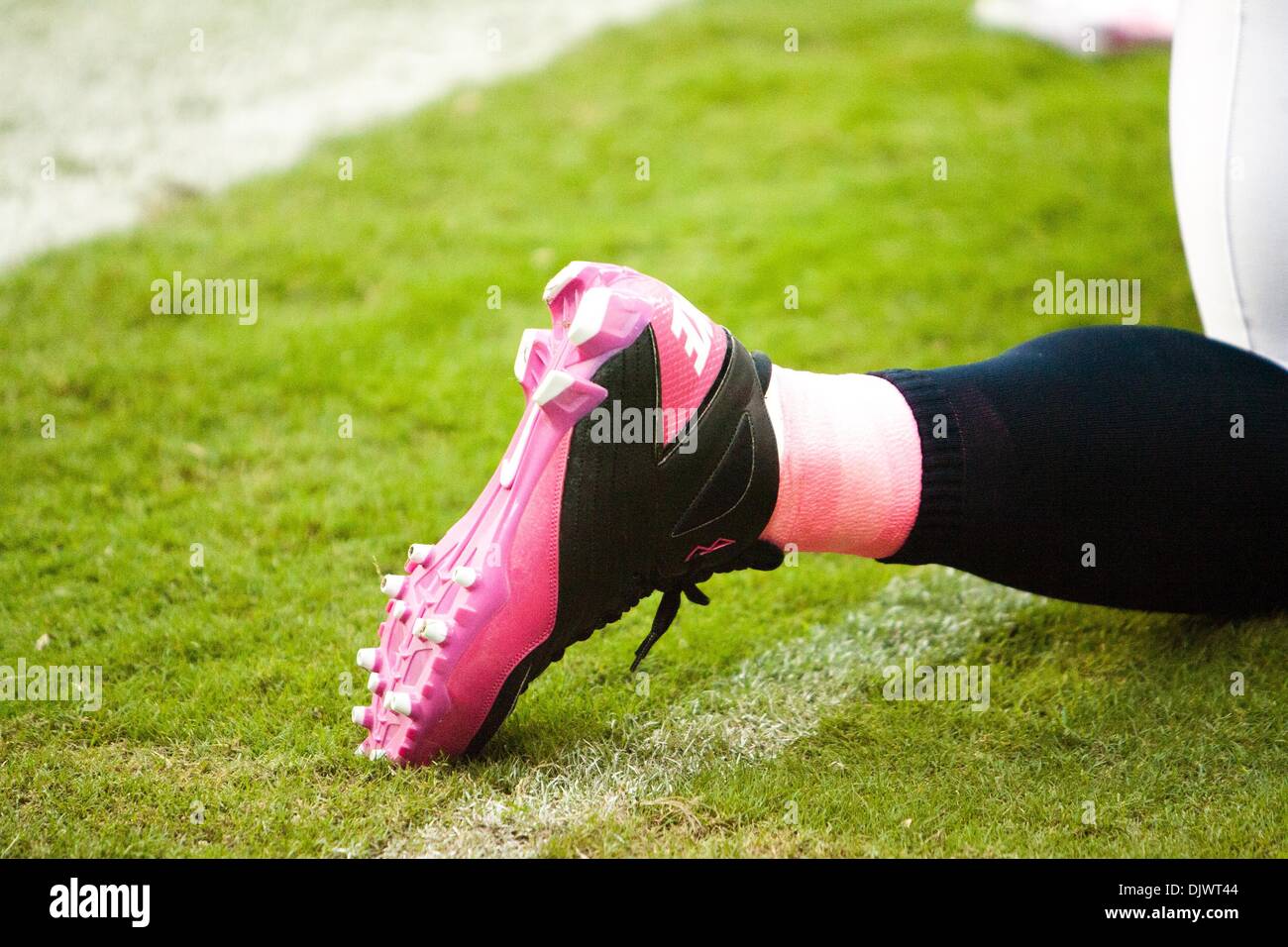 Oct. 10, 2010 Houston, Texas, U.S NFL Players wearing pink during