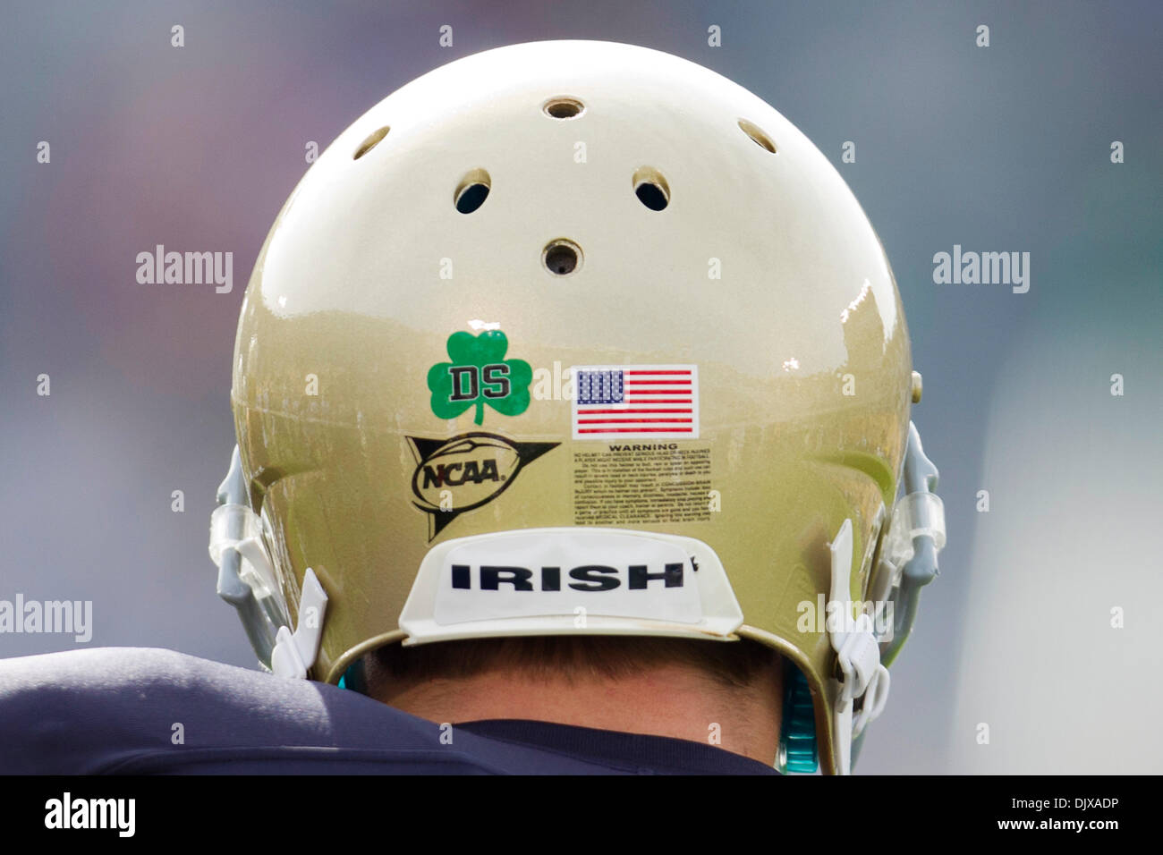 Notre dame football helmet hi-res stock photography and images - Alamy