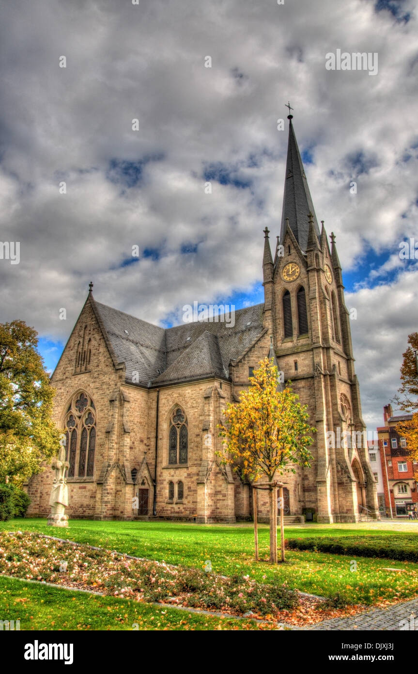 Old Catholic church, Fulda, Hessen, Germany Stock Photo Alamy