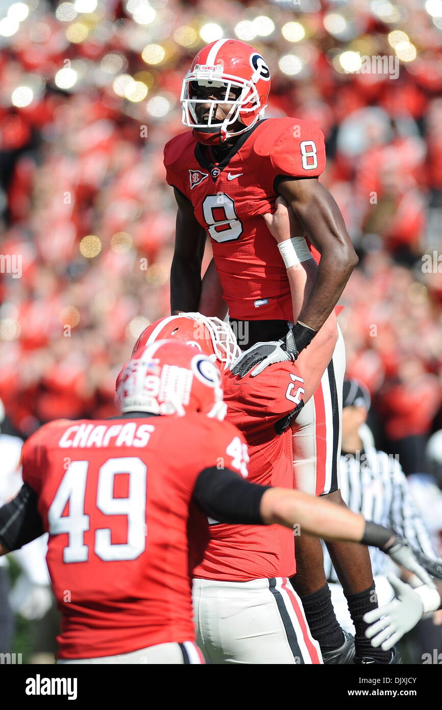 Georgia Bulldogs Jersey #8 A.J. Green Black College Football Alternate Game