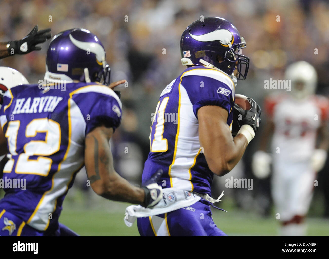 Visanthe shiancoe minnesota vikings hires stock photography and images