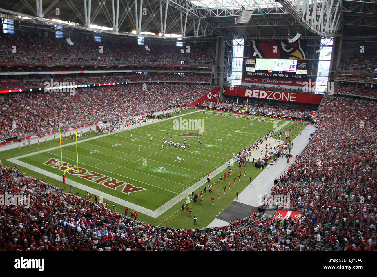 Nov. 15, 2010 - Glendale, Arizona, United States of America - In a NFC West division battle, the Arizona Cardinals take on the Seattle Seahawks at University of Phoenix Stadium in Glendale, Arizona.  The Seahawks defeated the Cardinals 36-18. (Credit Image: © Gene Lower/Southcreek Global/ZUMApress.com) Stock Photo